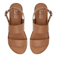 Nevra Cognac Women's Flat Sandals