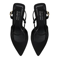 Novaah Black Women's Lace Up Heels Sandals