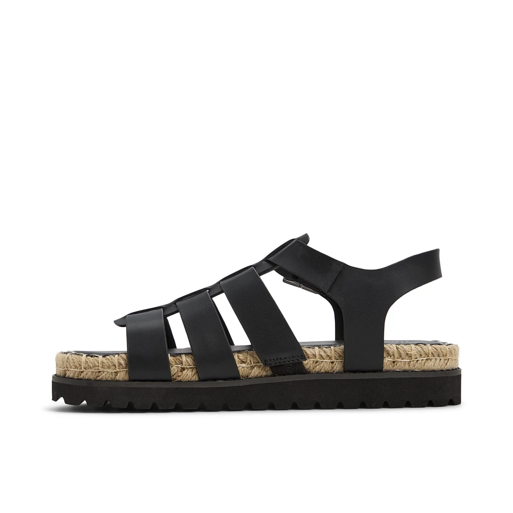 Palmas Black Women's Flat Sandals