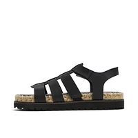 Palmas Black Women's Flat Sandals