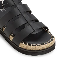 Palmas Black Women's Flat Sandals