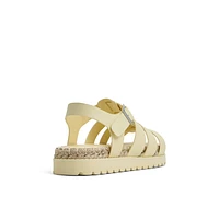 Palmas Light Yellow Women's Flat Sandals