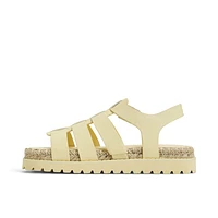 Palmas Light Yellow Women's Flat Sandals