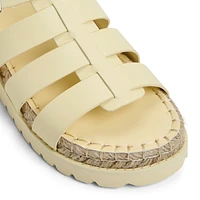 Palmas Light Yellow Women's Flat Sandals