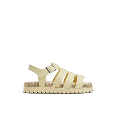 Palmas Light Yellow Women's Flat Sandals