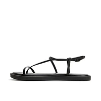 Pamina Black Women's Flat Sandals