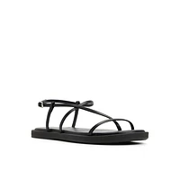 Pamina Black Women's Flat Sandals