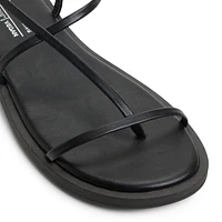 Pamina Black Women's Flat Sandals
