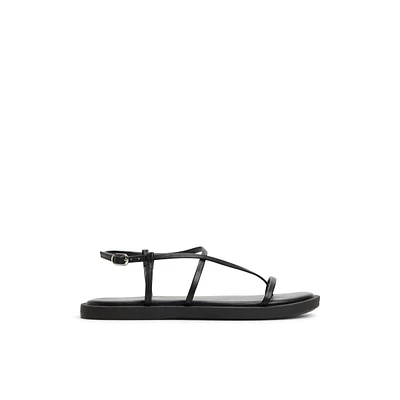 Pamina Black Women's Flat Sandals