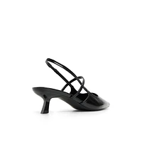 Poppiee Black Women's Kitten heels