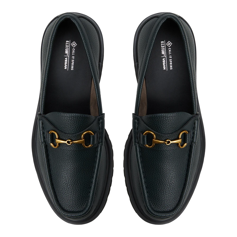 Prynne Dark Green Men's Loafers