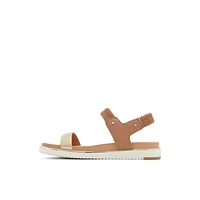 Rainia Or Femmes Sandales à talons plats | Boutique Spring Canada