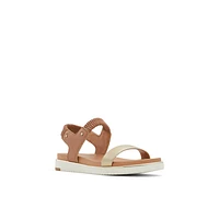 Rainia Or Femmes Sandales à talons plats | Boutique Spring Canada