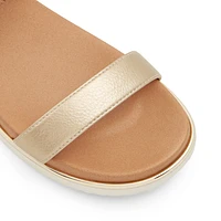 Rainia Or Femmes Sandales à talons plats | Boutique Spring Canada