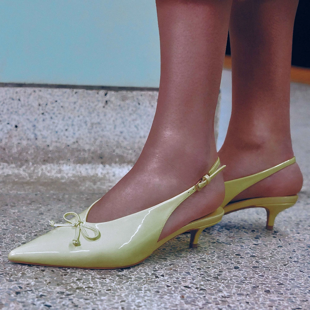 Reinaa Light Yellow Women's Kitten heels