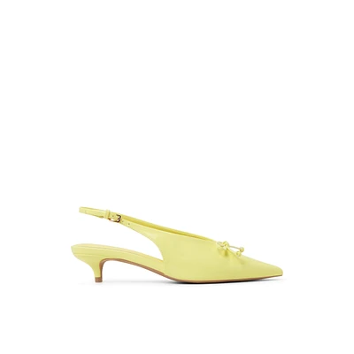 Reinaa Jaune Clair Femmes Talons chatons | Boutique Spring Canada