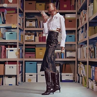 Rhodde Noir Femmes Bottes hautes | Boutique Spring Canada