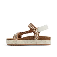 Riia Natural Women's Flat Sandals