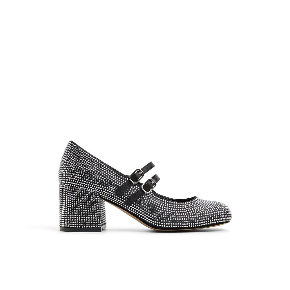 Ruubyy Open Black Women's Mary Janes