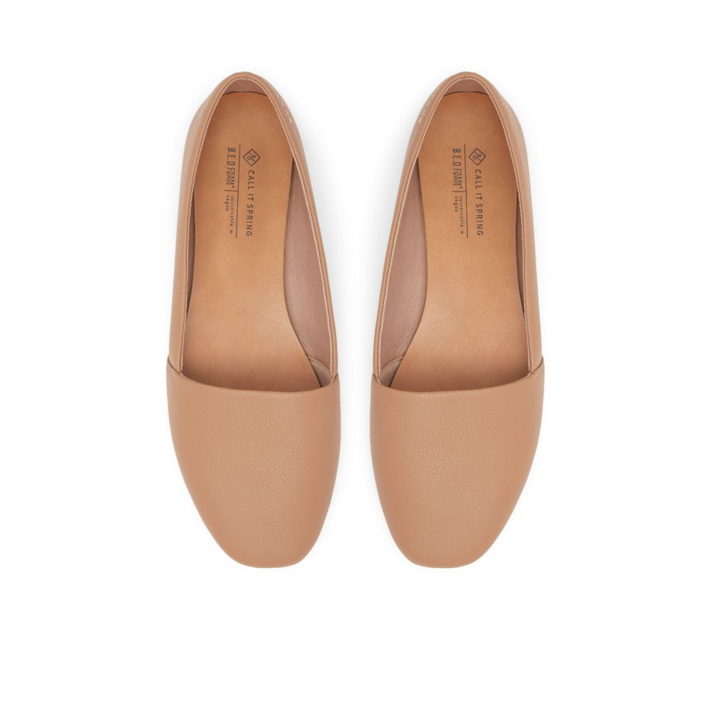 Samantha Beige Femmes Talons plats confortables | Boutique Spring Canada