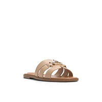 Serinna Beige Moyen Femmes Claquettes | Boutique Spring Canada