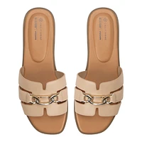 Serinna Beige Moyen Femmes Claquettes | Boutique Spring Canada