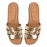 Serinna Gold Women's Slides