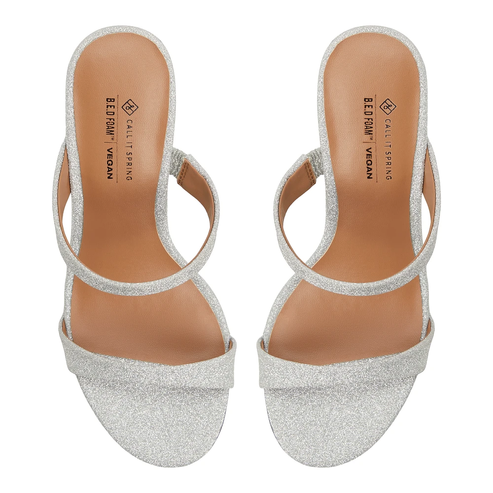 Shaiaa Silver Women's Mule Sandals
