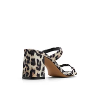 Shaiaa Brown Overflow Women's Mule Sandals
