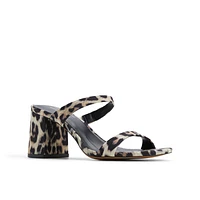Shaiaa Brown Overflow Women's Mule Sandals