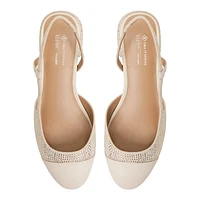 Sofiia Medium Beige Women's Kitten Heels