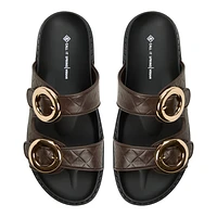 Taliah Dark Brown Women's Slides