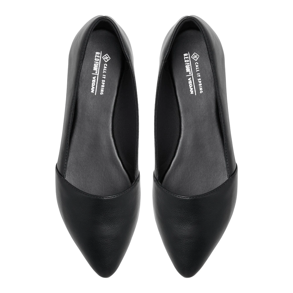 Tatiannaa Noir Femmes Ballerines | Boutique Spring Canada