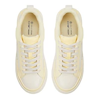 Tempest Light Yellow Women's Platform Sneakers
