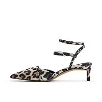 Tesssa Brown Overflow Women's Animal Print Shoes Bags