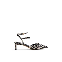 Tesssa Brown Overflow Women's Animal Print Shoes Bags