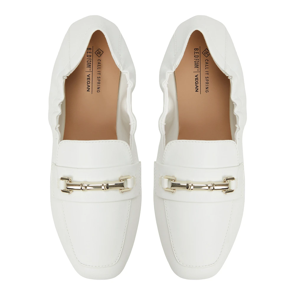 Tiera White Women's Loafers