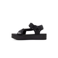 Tinsley Noir Femmes Sandales à talons plats | Boutique Spring Canada