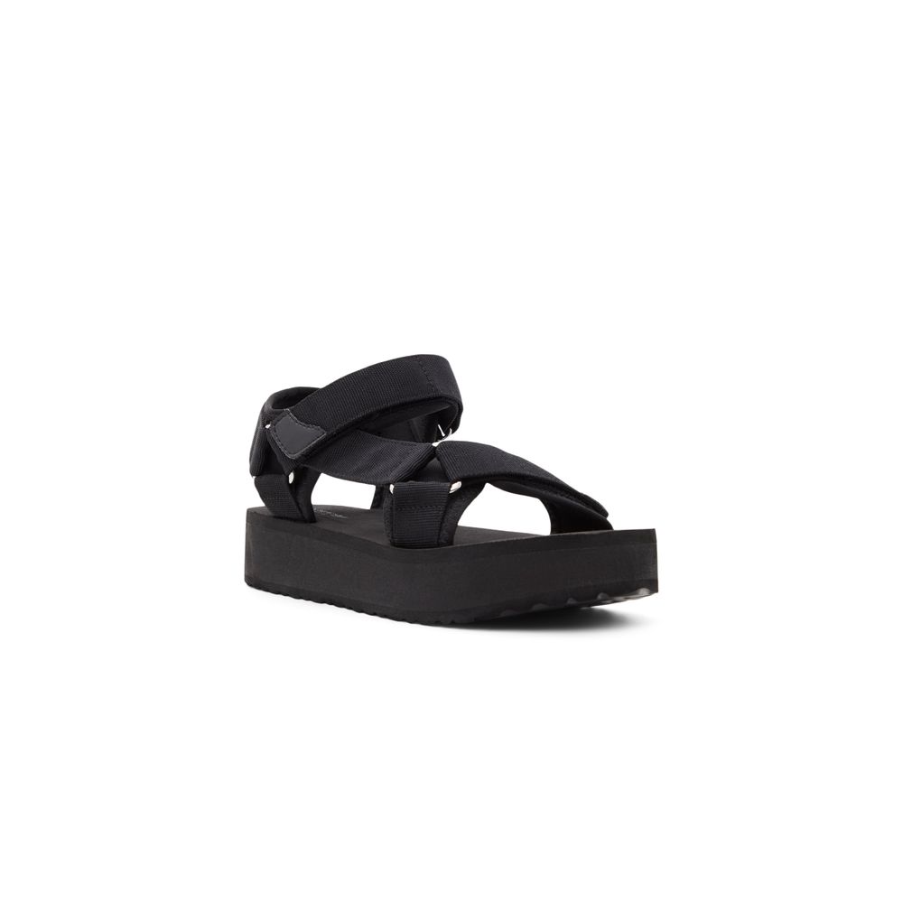 Tinsley Noir Femmes Sandales à talons plats | Boutique Spring Canada