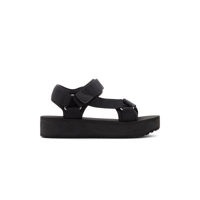 Tinsley Noir Femmes Sandales à talons plats | Boutique Spring Canada