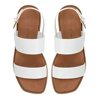 Tiya White Women's Flat Sandals