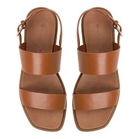 Tiya Cognac Women's Flat Sandals