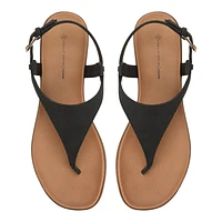 Tucson Black Women's Flat Sandals