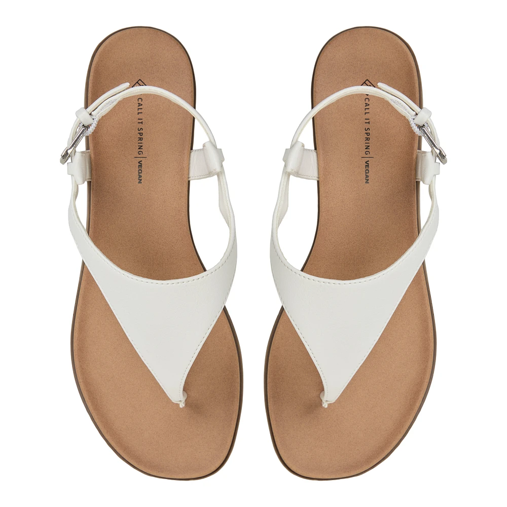 Tucson White Women's Flat Sandals