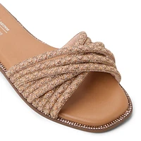 Veronna Rose Gold Women's Flat Sandals