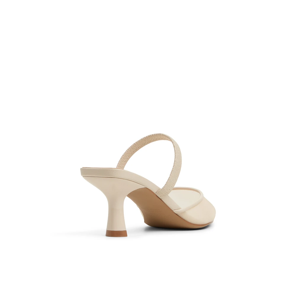 Zaydan Other Beige Textile Mesh Women's Kitten heels