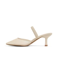 Zaydan Other Beige Textile Mesh Women's Kitten heels