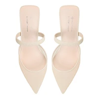 Zaydan Other Beige Textile Mesh Women's Kitten heels