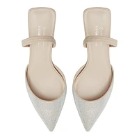 Zaydan Other Beige Textile Shiny Women's Kitten heels
