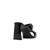 Zoeey Black Women's Mule Sandals